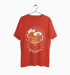 Male Round Neck Half Sleeve Classic | Beer O'Clock