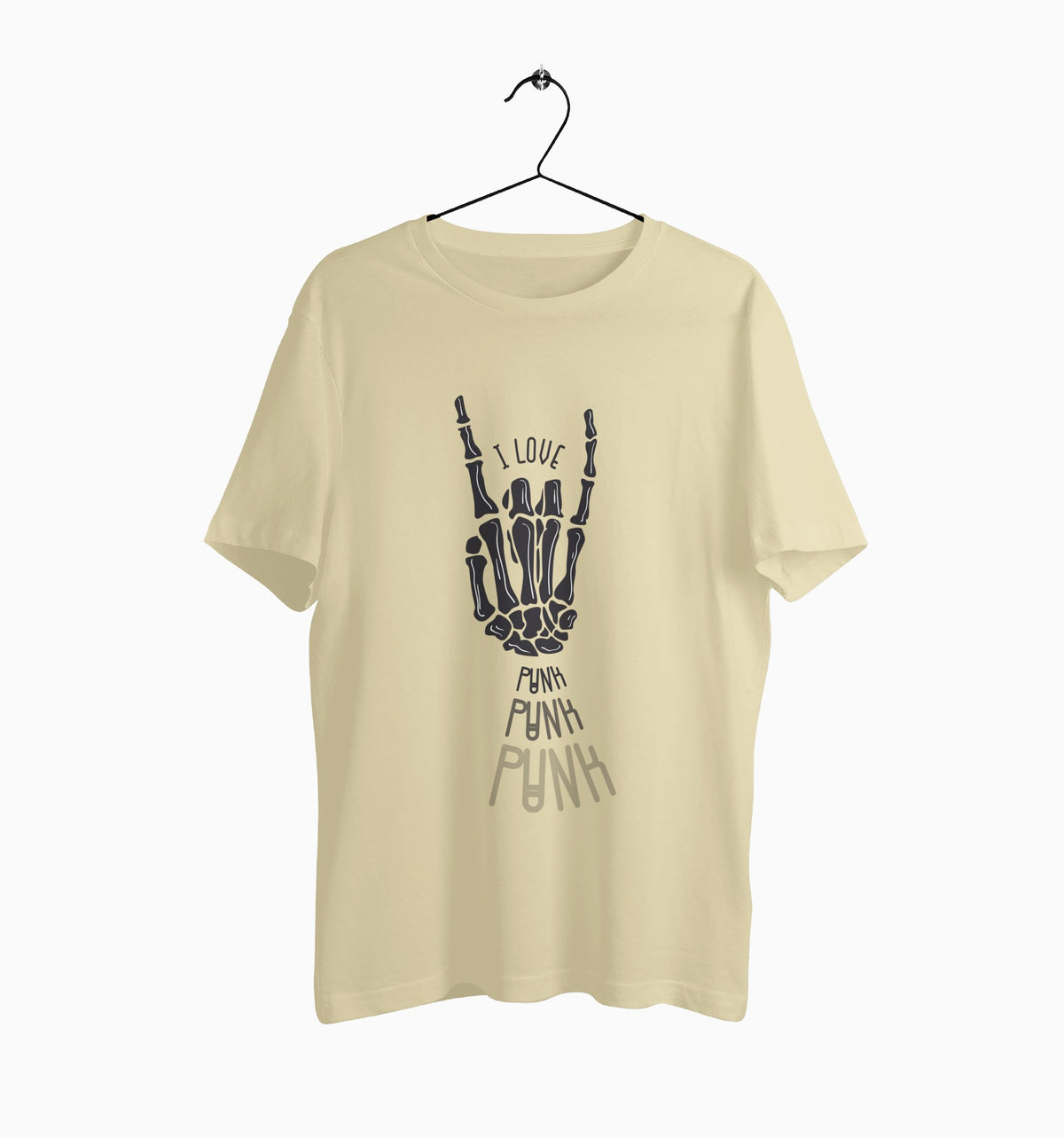 Male Round Neck Half Sleeve Classic | I Love Punk