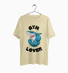 Male Round Neck Half Sleeve Classic | Gym Lover Shark