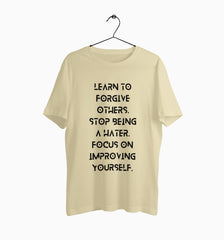 Male Round Neck Half Sleeve Classic | Learn To Forgive Others