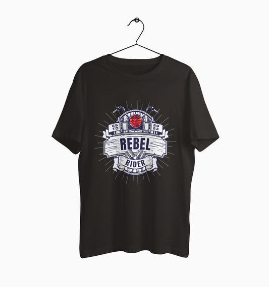 Male Round Neck Half Sleeve Classic | Rebel Rider