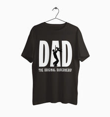 Male Round Neck Half Sleeve Classic | Dad : The Original Superhero