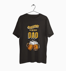 Male Round Neck Half Sleeve Classic | Cheers To The Best Dad