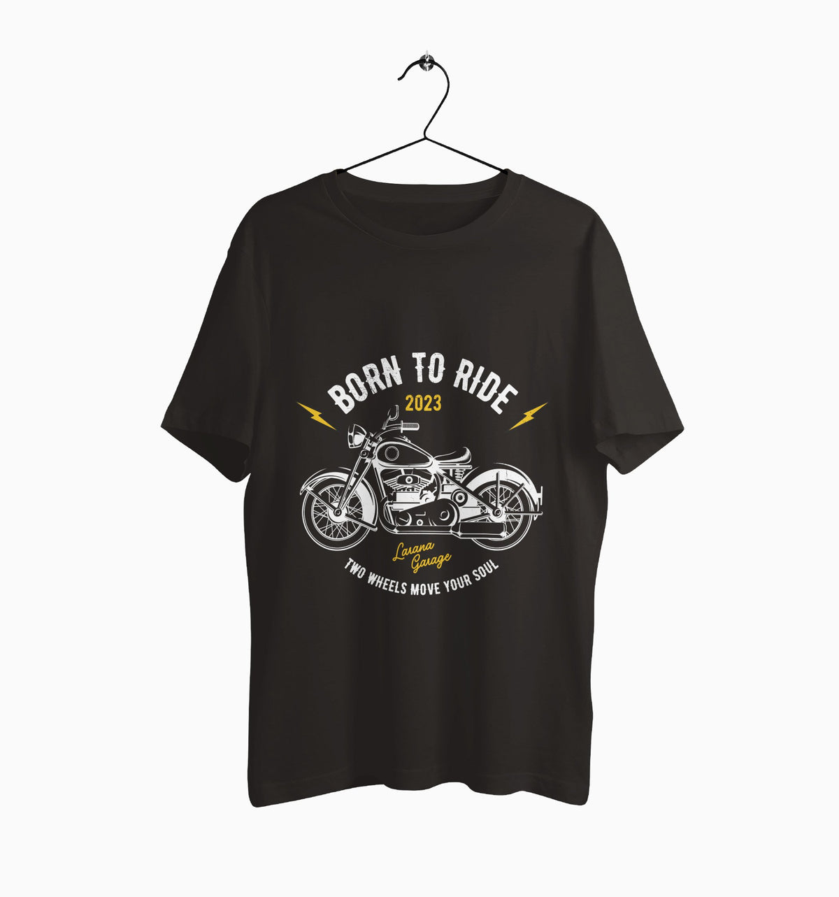 Male Round Neck Half Sleeve Classic | Born To Ride