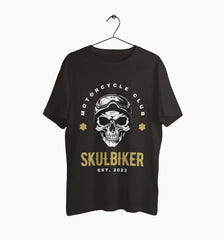 Male Round Neck Half Sleeve Classic | Skulbiker