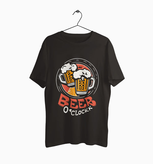 Male Round Neck Half Sleeve Classic | Beer O'Clock