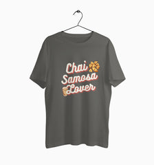 Male Round Neck Half Sleeve Classic Graphic Tshirt | Chai Samosa