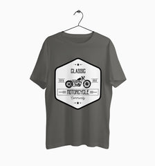 Male Round Neck Half Sleeve Classic | Classic Motorcycle