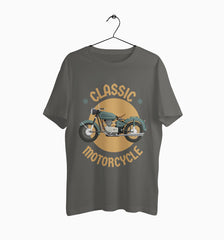 Male Round Neck Half Sleeve Classic | Classic Motorcycle