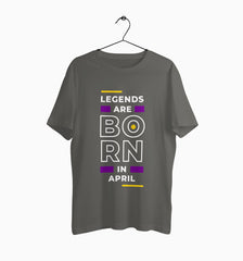 Male Round Neck Half Sleeve Classic | April Legends