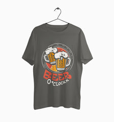 Male Round Neck Half Sleeve Classic | Beer O'Clock