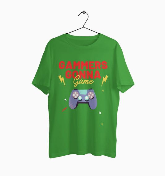 Male Round Neck Half Sleeve Classic | Gamers gona game