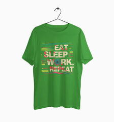 Male Round Neck Half Sleeve Classic | Eat Repeat