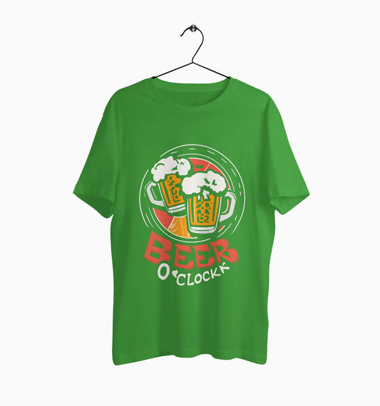 Male Round Neck Half Sleeve Classic | Beer O'Clock