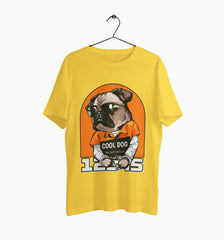 Male Round Neck Half Sleeve Classic | Cool Dog