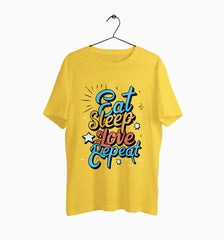 Male Round Neck Half Sleeve Classic | Eat Sleep