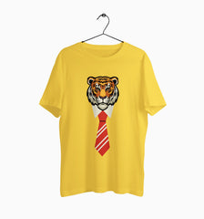 Male Round Neck Half Sleeve Classic | Office Tiger