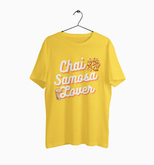 Male Round Neck Half Sleeve Classic | Chai samosa lover