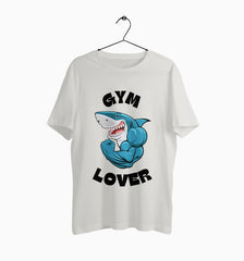 Male Round Neck Half Sleeve Classic | Gym Lover Shark