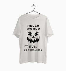 Male Round Neck Half Sleeve Classic | Evil Programmer