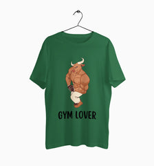 Male Round Neck Half Sleeve Classic | Gym Lover Bull