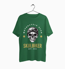 Male Round Neck Half Sleeve Classic | Skulbiker