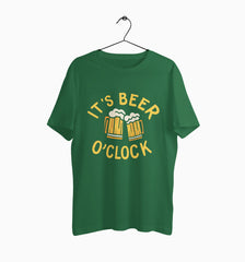 Male Round Neck Half Sleeve Classic | Its Beer O'Clock