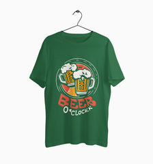 Male Round Neck Half Sleeve Classic | Beer O'Clock