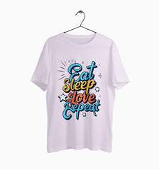 Male Round Neck Half Sleeve Classic | Eat Sleep