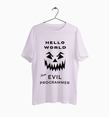 Male Round Neck Half Sleeve Classic | Evil Programmer