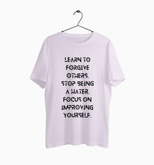 Male Round Neck Half Sleeve Classic | Learn To Forgive Others