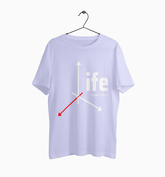 Male Round Neck Half Sleeve Classic | Life Is Short