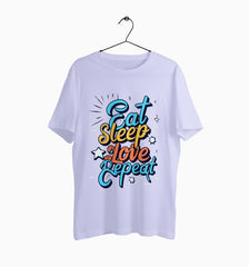 Male Round Neck Half Sleeve Classic | Eat Sleep