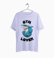 Male Round Neck Half Sleeve Classic | Gym Lover Shark