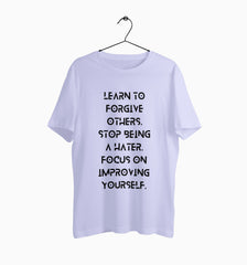Male Round Neck Half Sleeve Classic | Learn To Forgive Others
