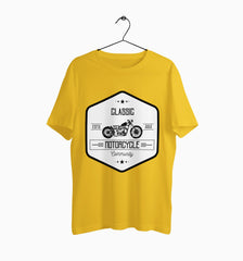 Male Round Neck Half Sleeve Classic | Classic Motorcycle