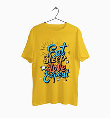 Male Round Neck Half Sleeve Classic | Eat Sleep