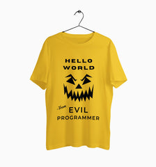 Male Round Neck Half Sleeve Classic | Evil Programmer