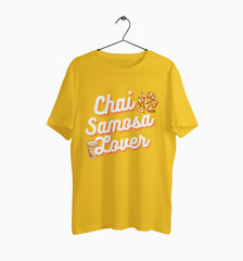 Male Round Neck Half Sleeve Classic | Chai samosa lover