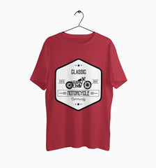 Male Round Neck Half Sleeve Classic | Classic Motorcycle