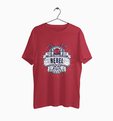 Male Round Neck Half Sleeve Classic | Rebel Rider