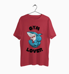 Male Round Neck Half Sleeve Classic | Gym Lover Shark