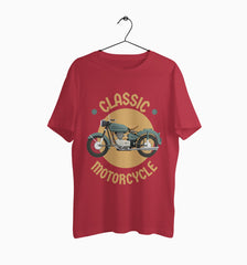 Male Round Neck Half Sleeve Classic | Classic Motorcycle