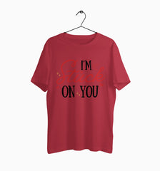 Male Round Neck Half Sleeve Classic | I'm Stuck On You