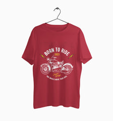 Male Round Neck Half Sleeve Classic | Born To Ride