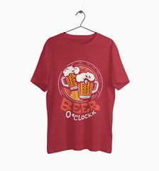 Male Round Neck Half Sleeve Classic | Beer O'Clock