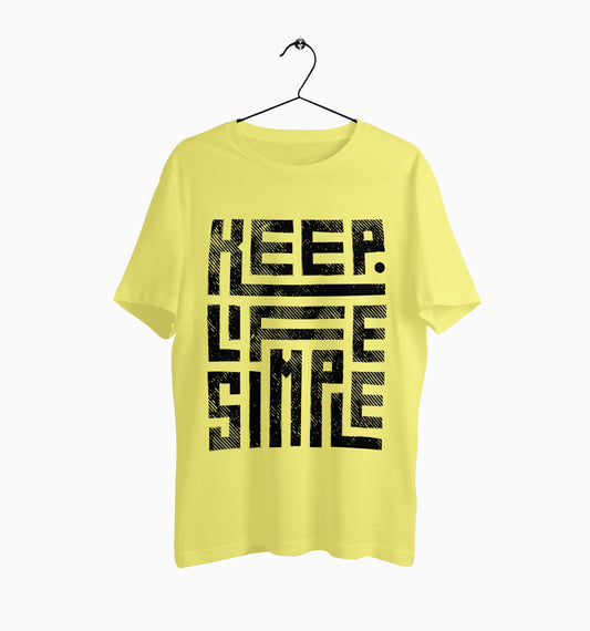 Male Round Neck Half Sleeve Classic | Keep Life Simple