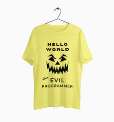 Male Round Neck Half Sleeve Classic | Evil Programmer