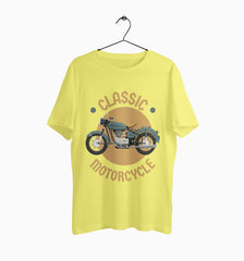 Male Round Neck Half Sleeve Classic | Classic Motorcycle