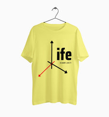 Male Round Neck Half Sleeve Classic | Life Is Short